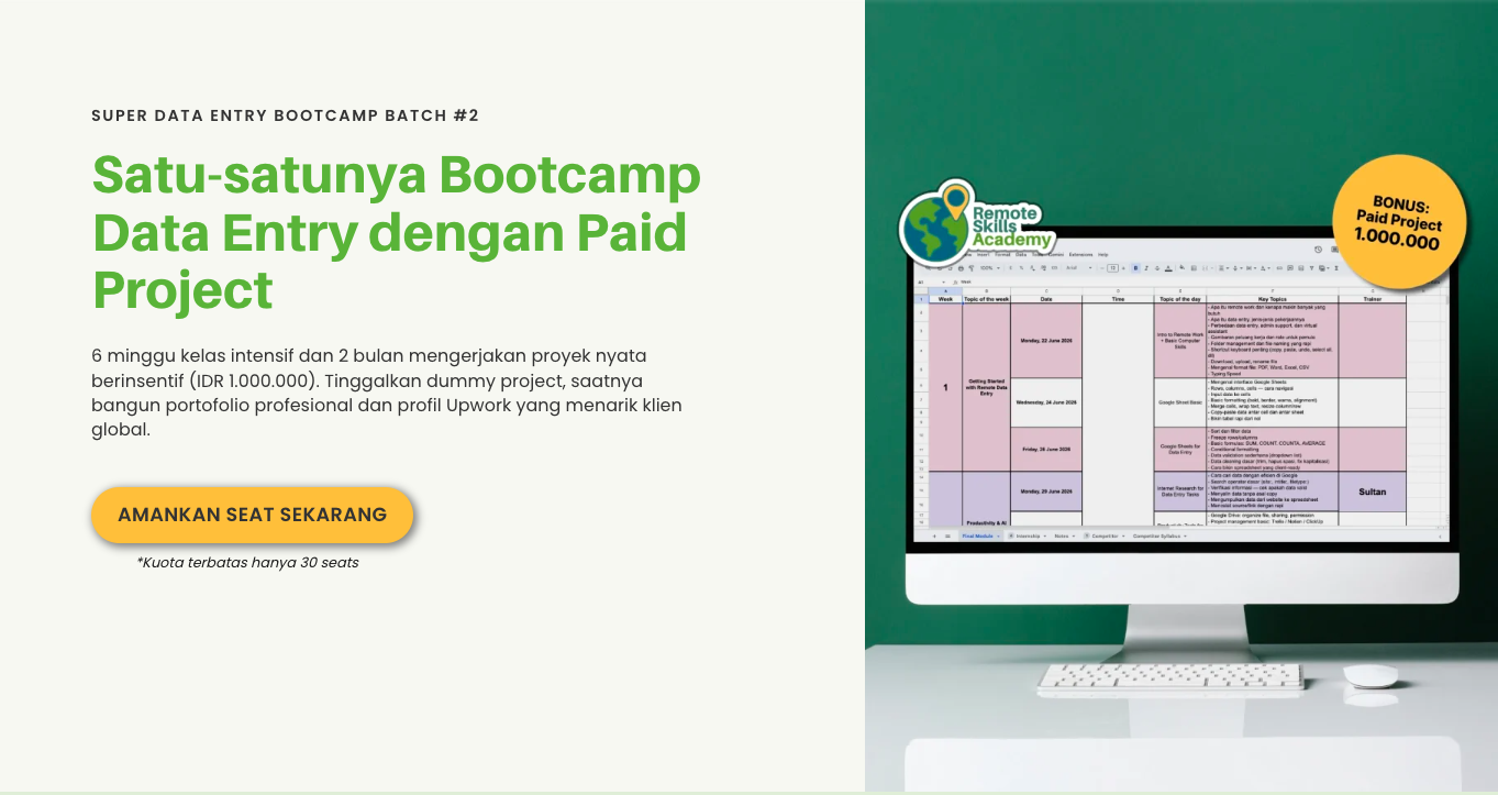 Super Data Entry Bootcamp